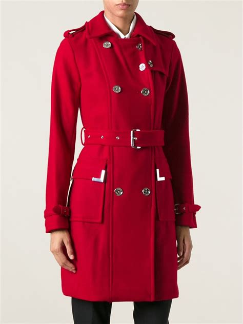 michael kors red coat|More.